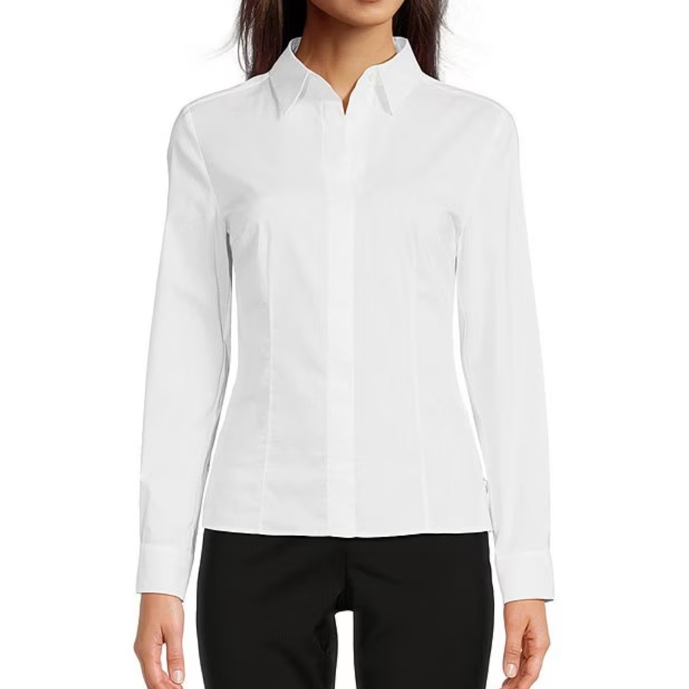 BOSS by Hugo Boss Bashinah
Point Collar Long Sleeve Slim Fit White Dress Shirt 0